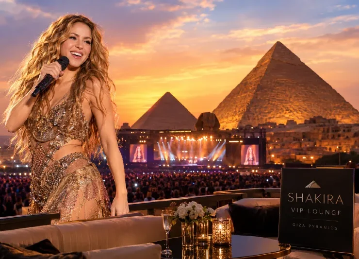 concerto alle Piramidi di Giza