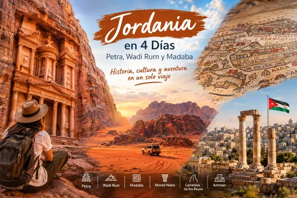 Jordania en Cuatro Días: Un Viaje entre Historia, Cultura y Desierto