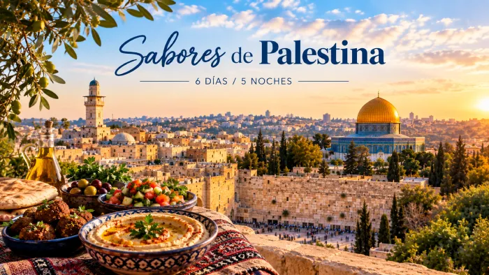 Sabores de palestina: Viaje de 6 Días y 5 Noches